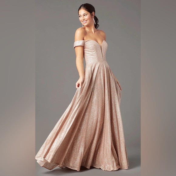 PromGirl | Dresses | Rose Gold Sparkly Prom Dress | Poshmark